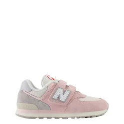 574 Kids Hook & Loop Sneakers Shell Pink>New Balance Discount