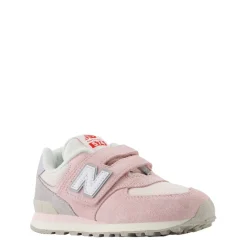 574 Kids Hook & Loop Sneakers Shell Pink><noscript><img width=