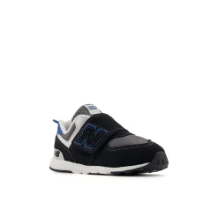 574 Kids NEW-B Hook & Loop Sneakers Black><noscript><img width=