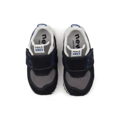 574 Kids NEW-B Hook & Loop Sneakers Black><noscript><img width=