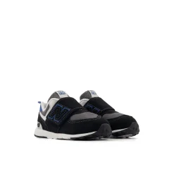 574 Kids NEW-B Hook & Loop Sneakers Black><noscript><img width=