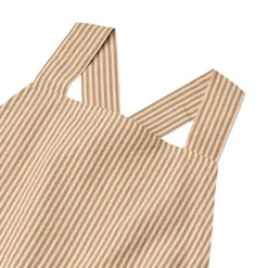 Agnes Pinafore-klänning Caramel Stripe><noscript><img width=