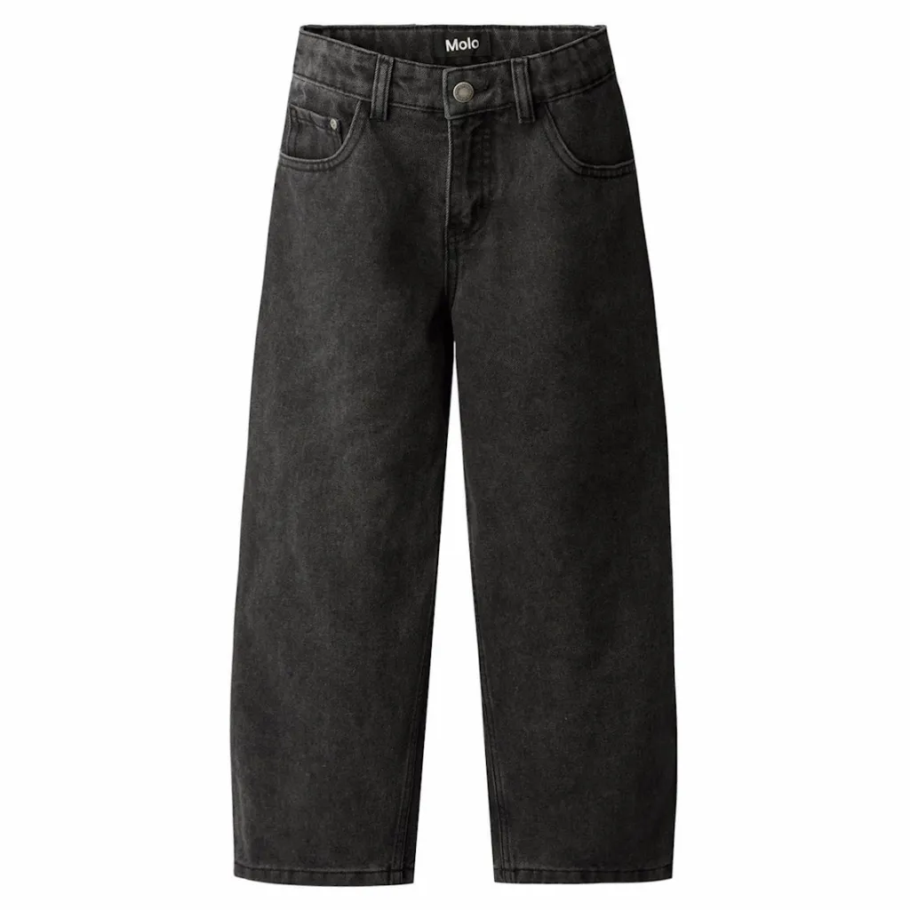 Aiden Jeans Washed Black>Molo