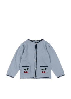 Alexa Stickad Kofta Blue Fog>Konges Sløjd Sale