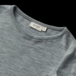 Alfie Långärmad T-shirt I Ull Melange Grey><noscript><img width=