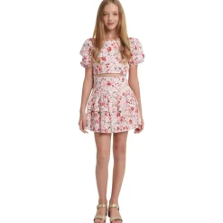 Amelia Blommig Topp Blush><noscript><img width=