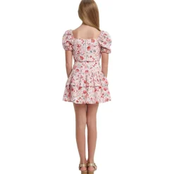 Amelia Blommig Topp Blush><noscript><img width=