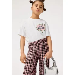 Ami Woven Pants Rose Ginham><noscript><img width=