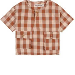 Andaman Check Skjorta Brun>Jellymade