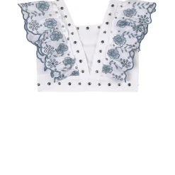 Anglaise Topp Vit>Monnalisa Outlet