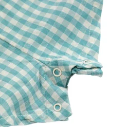 Ant Rutig Romper Turkos>Bobo Choses Outlet