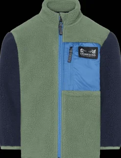 Anten Kids Jumper Med Hel Dragkedja Light Moss>Didriksons Discount