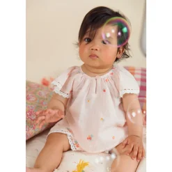 Asya Shorts Pink Bouquet Stripes><noscript><img width=