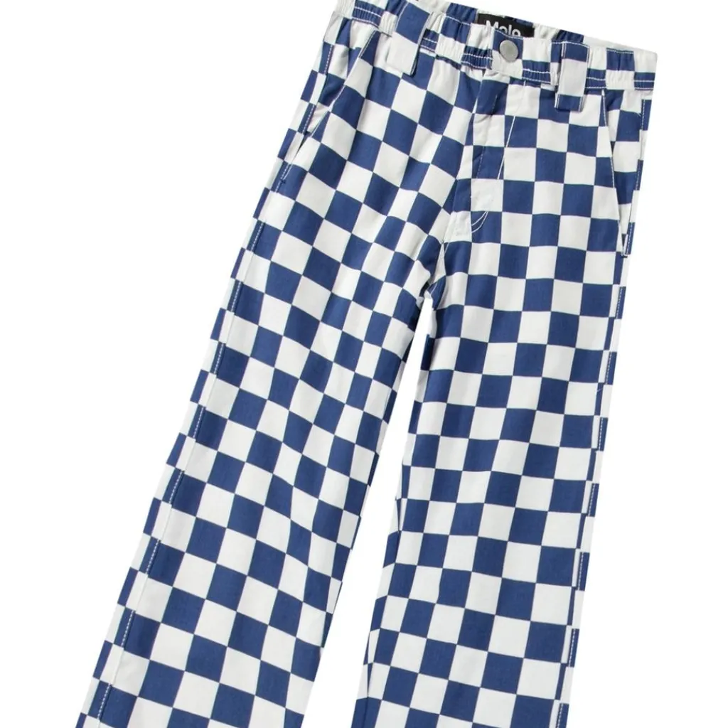 Ataru Woven Pants Best Blue Check>Molo Sale