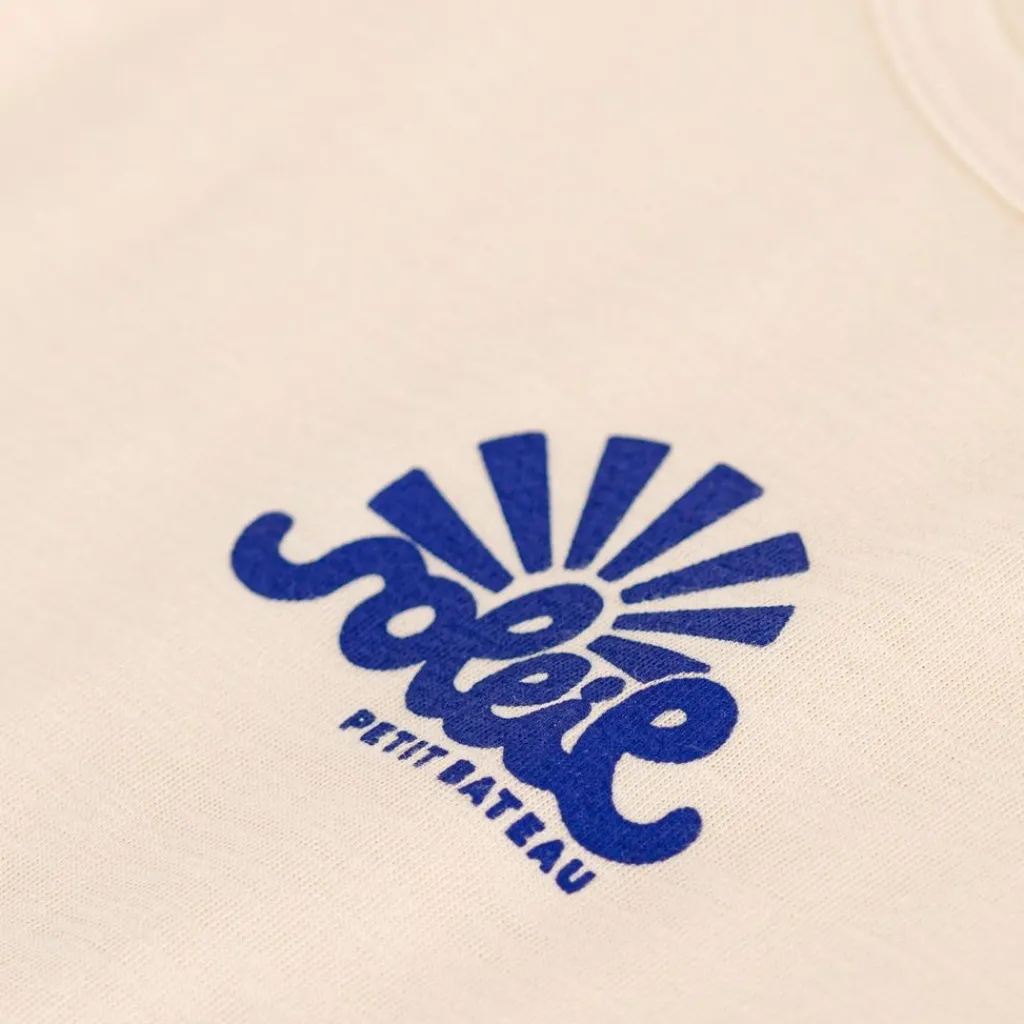 Baby T-shirt Med Tryck Gräddvit>Petit Bateau Discount