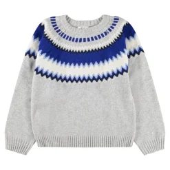 Baes Wool Stickad Tröja Nordic Blues>Molo Clearance