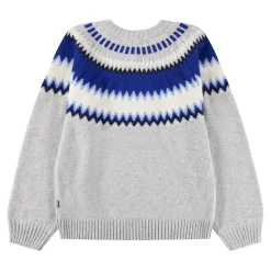 Baes Wool Stickad Tröja Nordic Blues>Molo Clearance