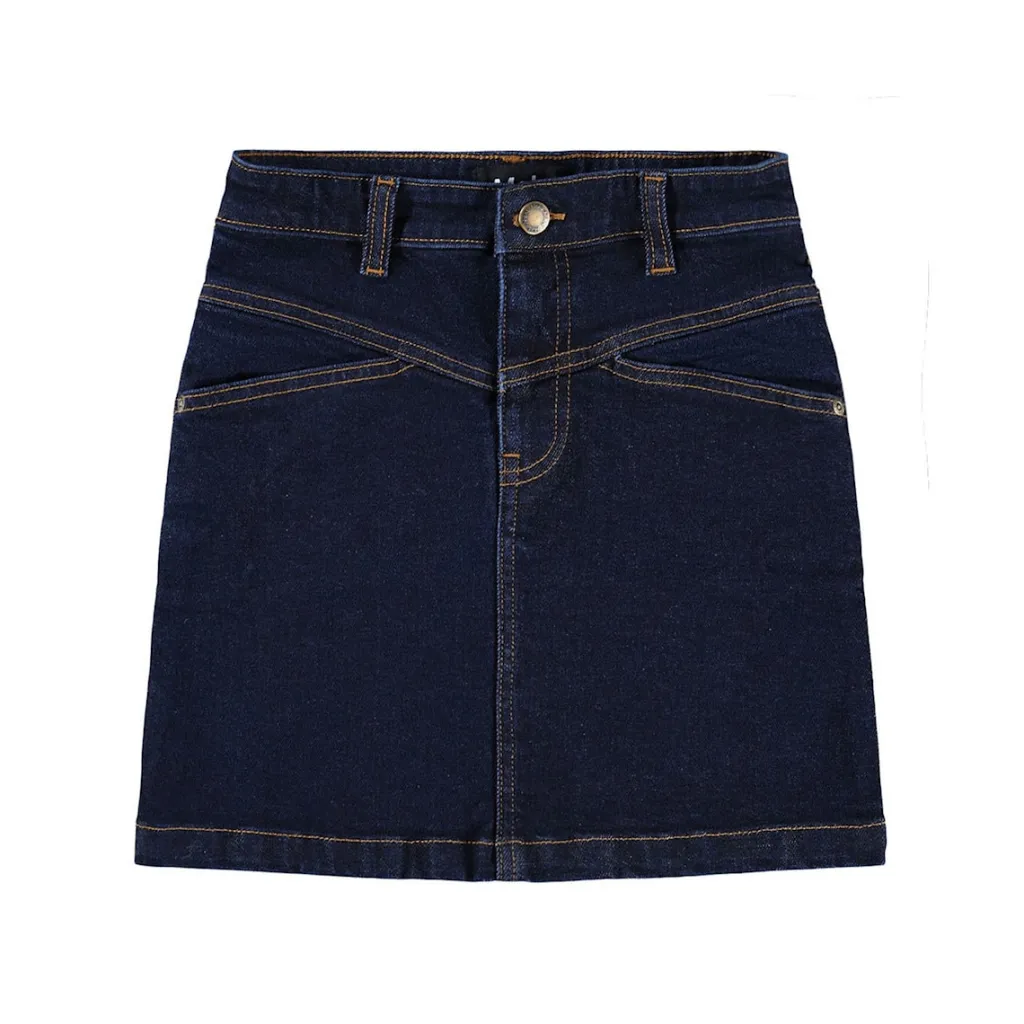 Baji Denim Kjol Raw Blue>Molo Discount