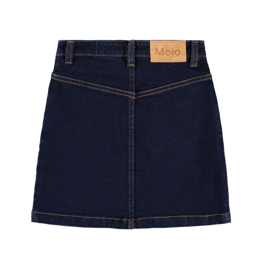 Baji Denim Kjol Raw Blue>Molo Discount