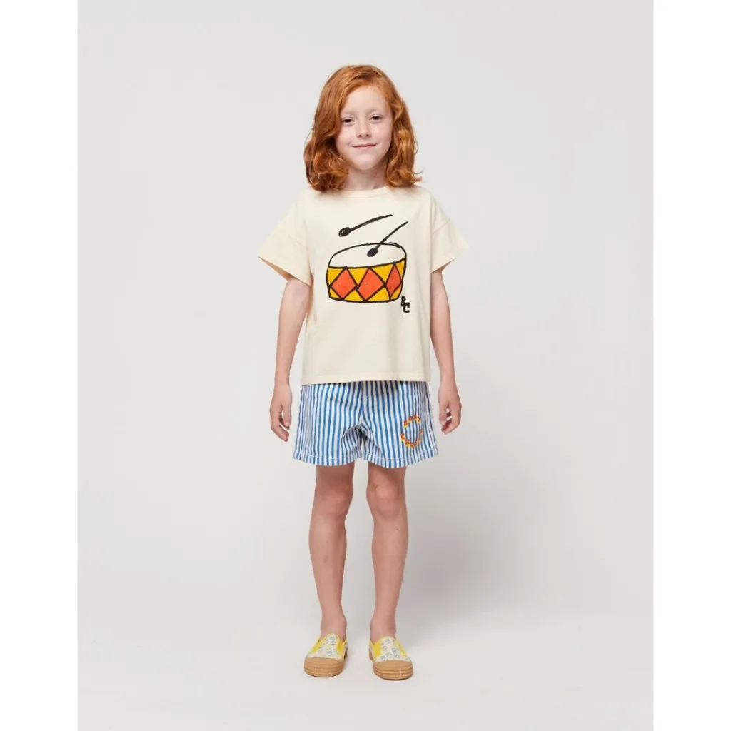 B.C Circle Randiga Shorts Blå>Bobo Choses Outlet