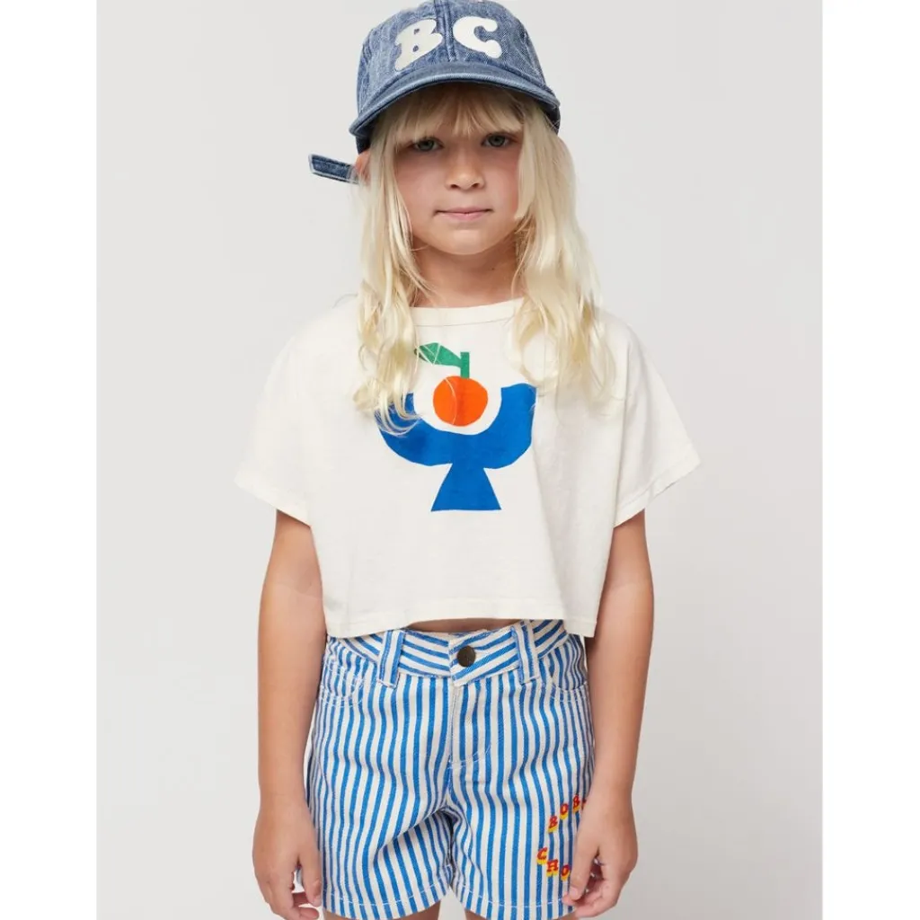 B.C Circle Randiga Shorts Blå>Bobo Choses Outlet