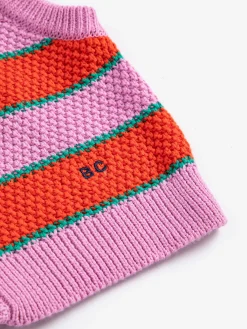 BC Stickad Väst Purple><noscript><img width=