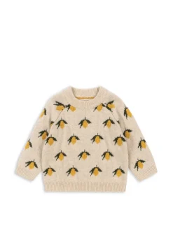 Belou Lemon Stickad Blus Lemon><noscript><img width=