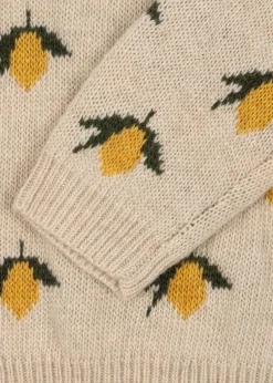 Belou Lemon Stickad Blus Lemon><noscript><img width=