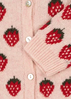 Belou Stickad Kofta Strawberry><noscript><img width=
