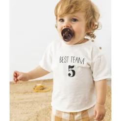 Best Team T-Shirt Gräddvit><noscript><img width=