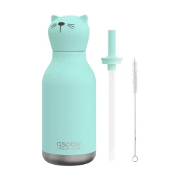 Bestie Cat Vattenflaska Green><noscript><img width=