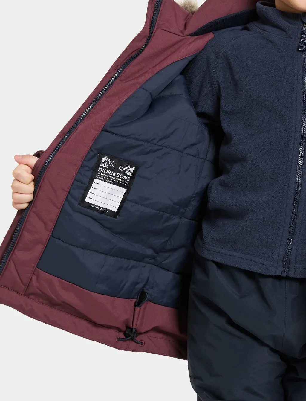 Bjärven Kids 4 Parka Anemon Red>Didriksons Discount