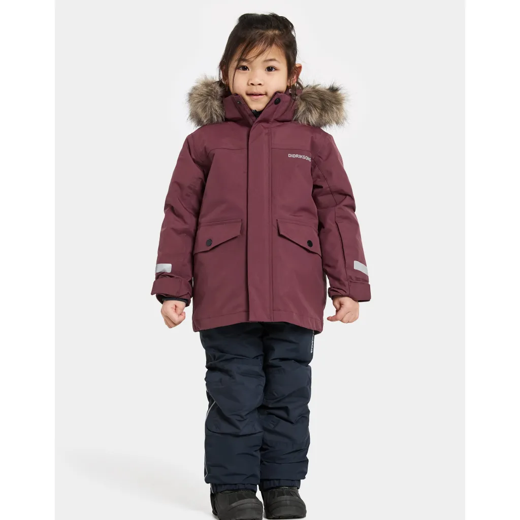 Bjärven Kids 4 Parka Anemon Red>Didriksons Discount