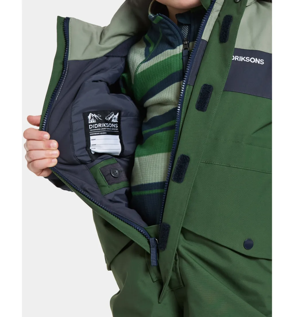 Bjärven Kids 4 Vinter Totalt Light Moss>Didriksons Discount
