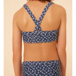 Blommig Bikini Marinblå><noscript><img width=