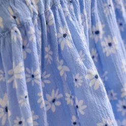 Blommig Kjol Bel Air Blue>Creamie Sale