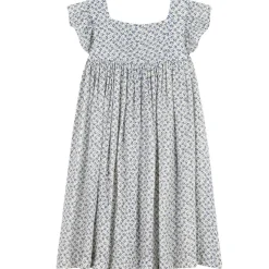 Blommig Klänning Gräddvit>Petit Bateau Clearance