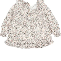Blommig Klänning Gräddvit><noscript><img width=