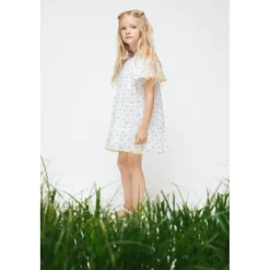 Blommig Klänning Pearl White>Paade Mode Discount