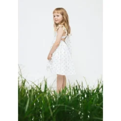 Blommig Klänning Pearl White><noscript><img width=