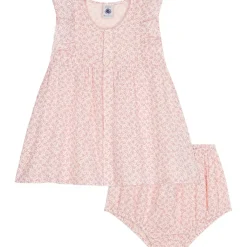 Blommig Klänning Rosa>Petit Bateau Online