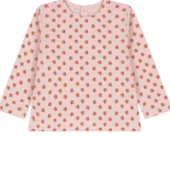 Blommig Långärmad T-shirt Ljusrosa>Petit Bateau Outlet