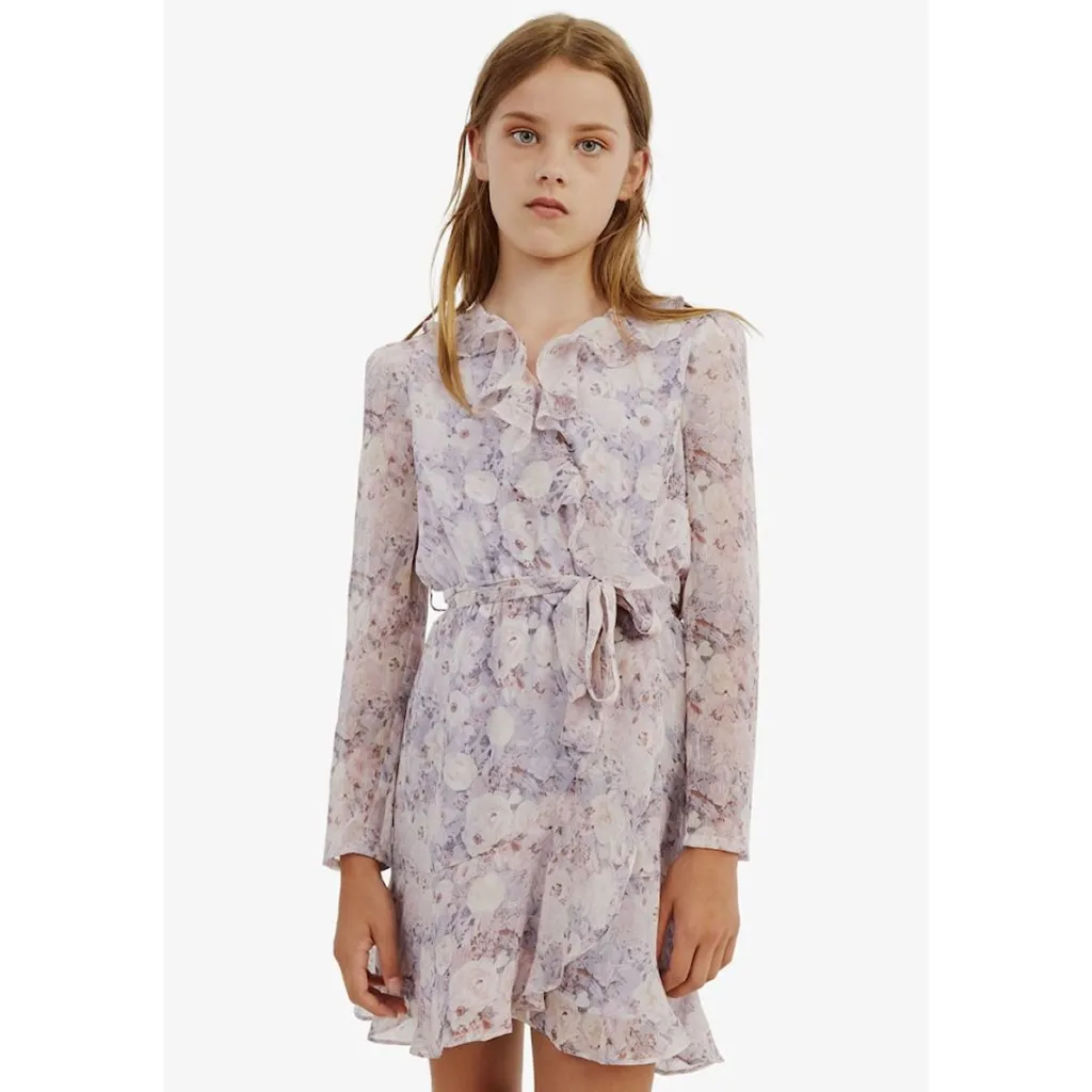 Blommig omlottklänning Lilac>Bardot Junior Discount