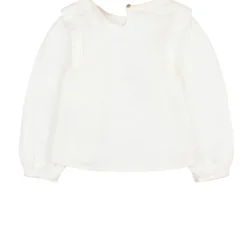 Blus Med Knäppning Ecru><noscript><img width=