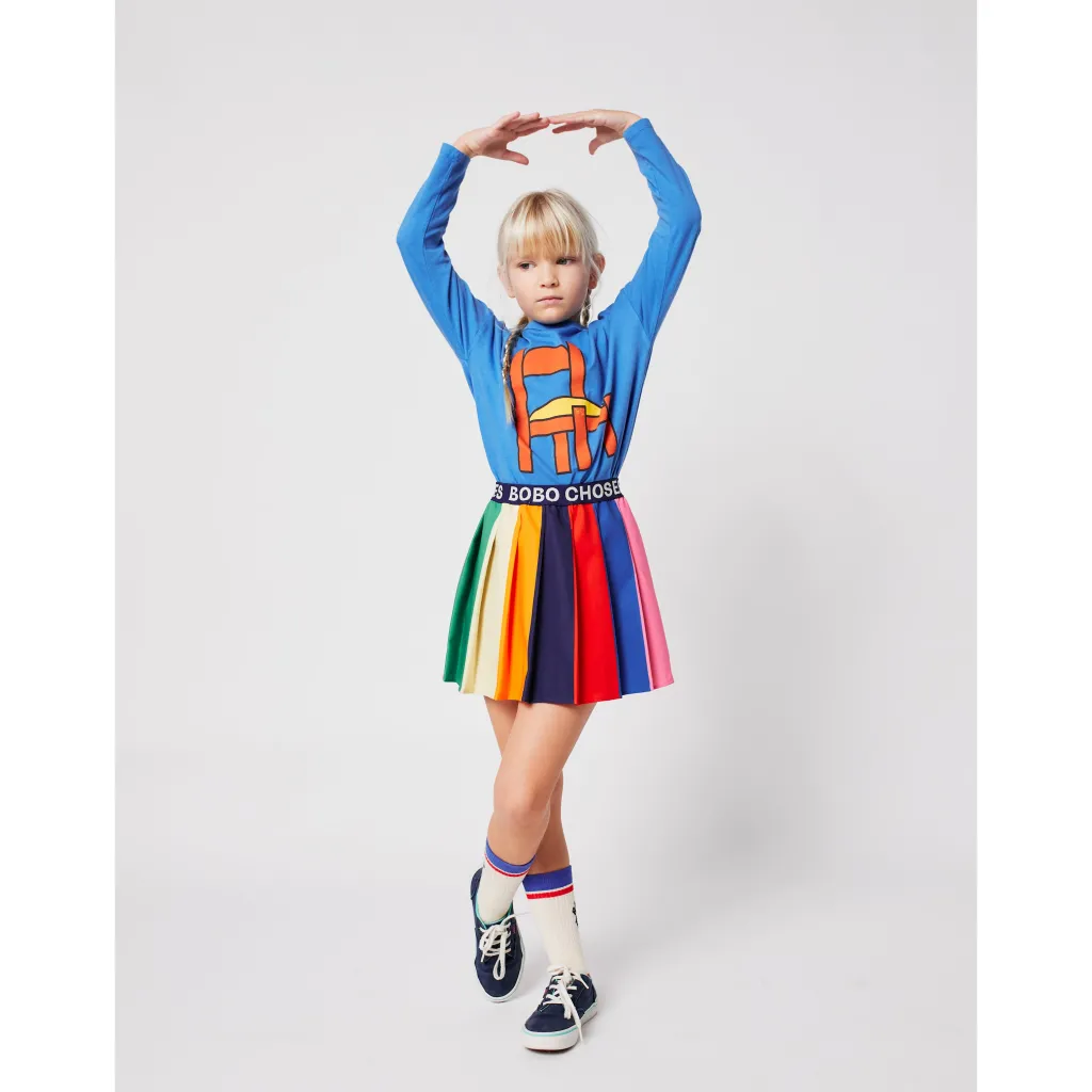 Bobo Color Block Plisserad Kjol Multicolor>Bobo Choses Hot