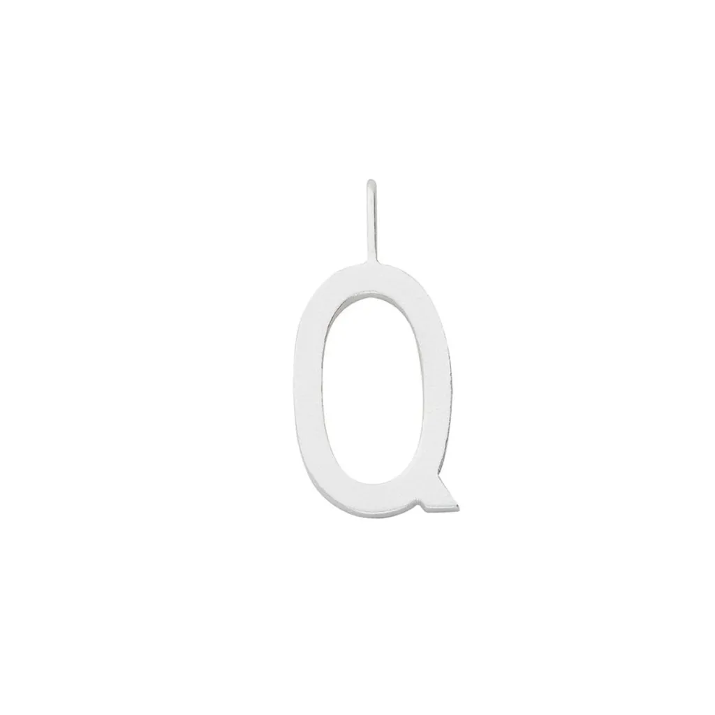 Bokstav Q Berlock 16mm Silver>Design Letters New