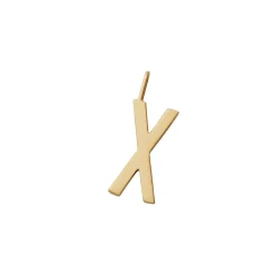 Bokstav X Berlock 16mm Guld>Design Letters Hot