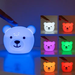 Bor The Bear Nattlampa White><noscript><img width=