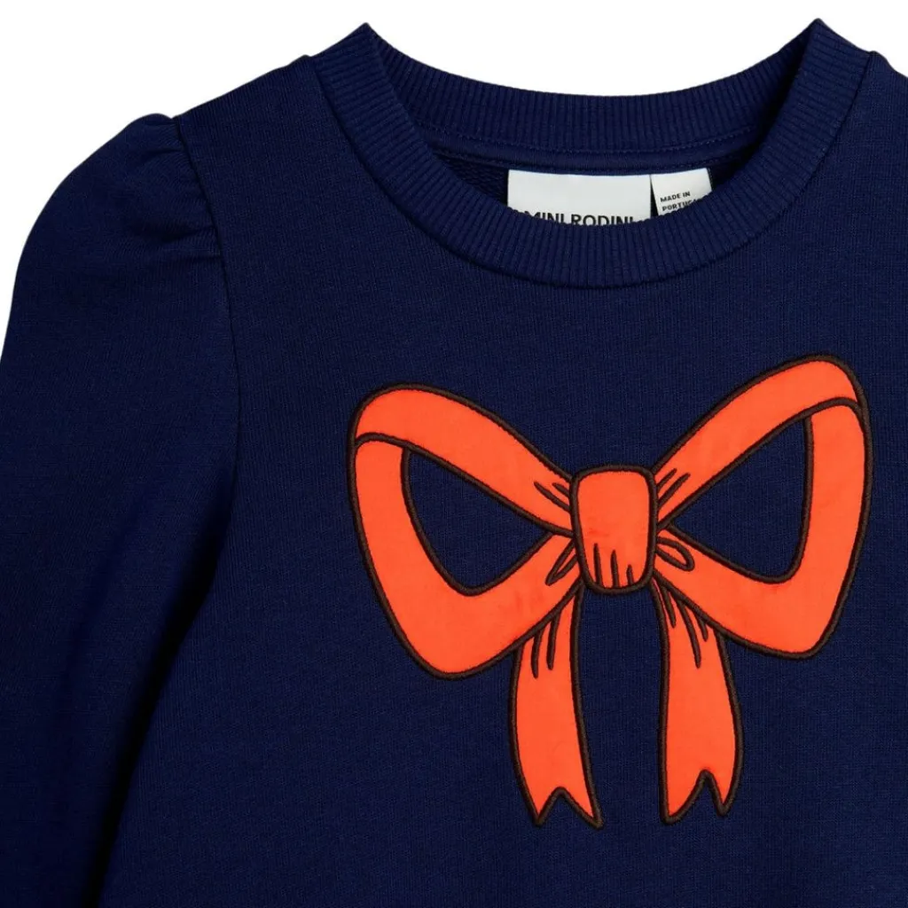 Bow Mjukisdress Blue>Mini Rodini Online