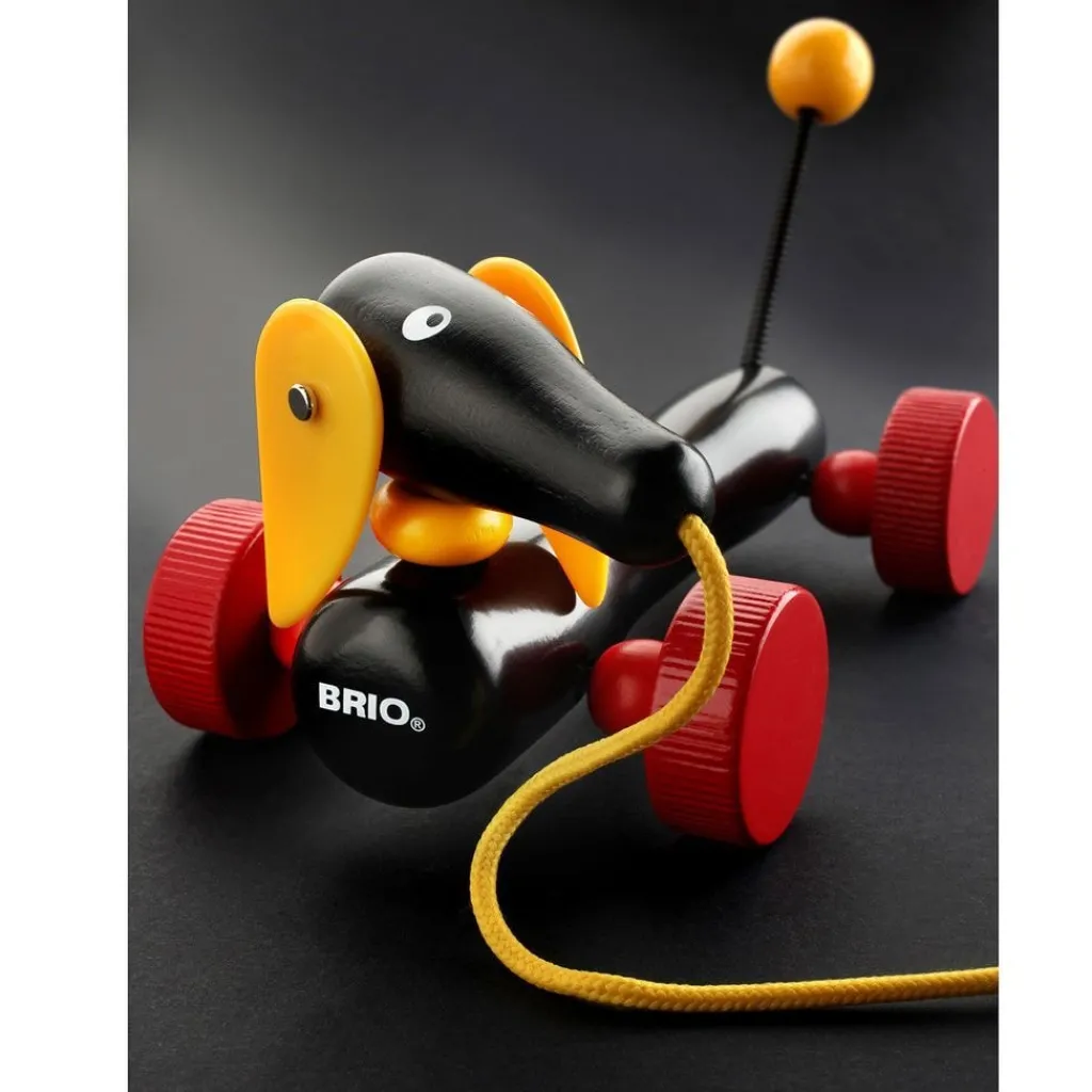 Baby - 30332 Dachshund Dragleksak Svart>BRIO